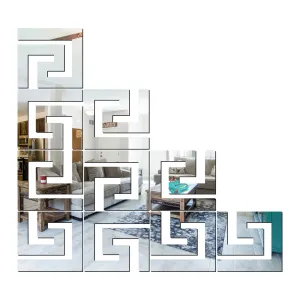 10 Geometric Silver Wall Mirrors|Acrylic Stickers|Mirrors|Wall Mirror Stickers|Wall Mirror Decor|Stickers for Wall|Sticker Mirror|Acrylic Mirror|Mirror for Wall|Mirror Stickers.792