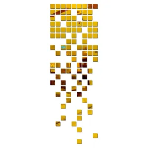 100 Square Golden Wall Mirrors|Acrylic Stickers|Mirrors|Wall Mirror Stickers|Wall Mirror Decor|Stickers for Wall|Sticker Mirror|Acrylic Mirror|Mirror for Wall|Mirror Stickers.651