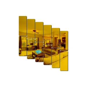 12 Frame Golden Wall Mirrors|Acrylic Stickers|Mirrors|Wall Mirror Stickers|Wall Mirror Decor|Stickers for Wall|Sticker Mirror|Acrylic Mirror|Mirror for Wall|Mirror Stickers.779