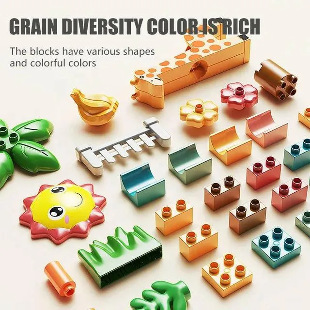 2-in-1  Educational Marble Race Track Building Blocks Set 255PCS