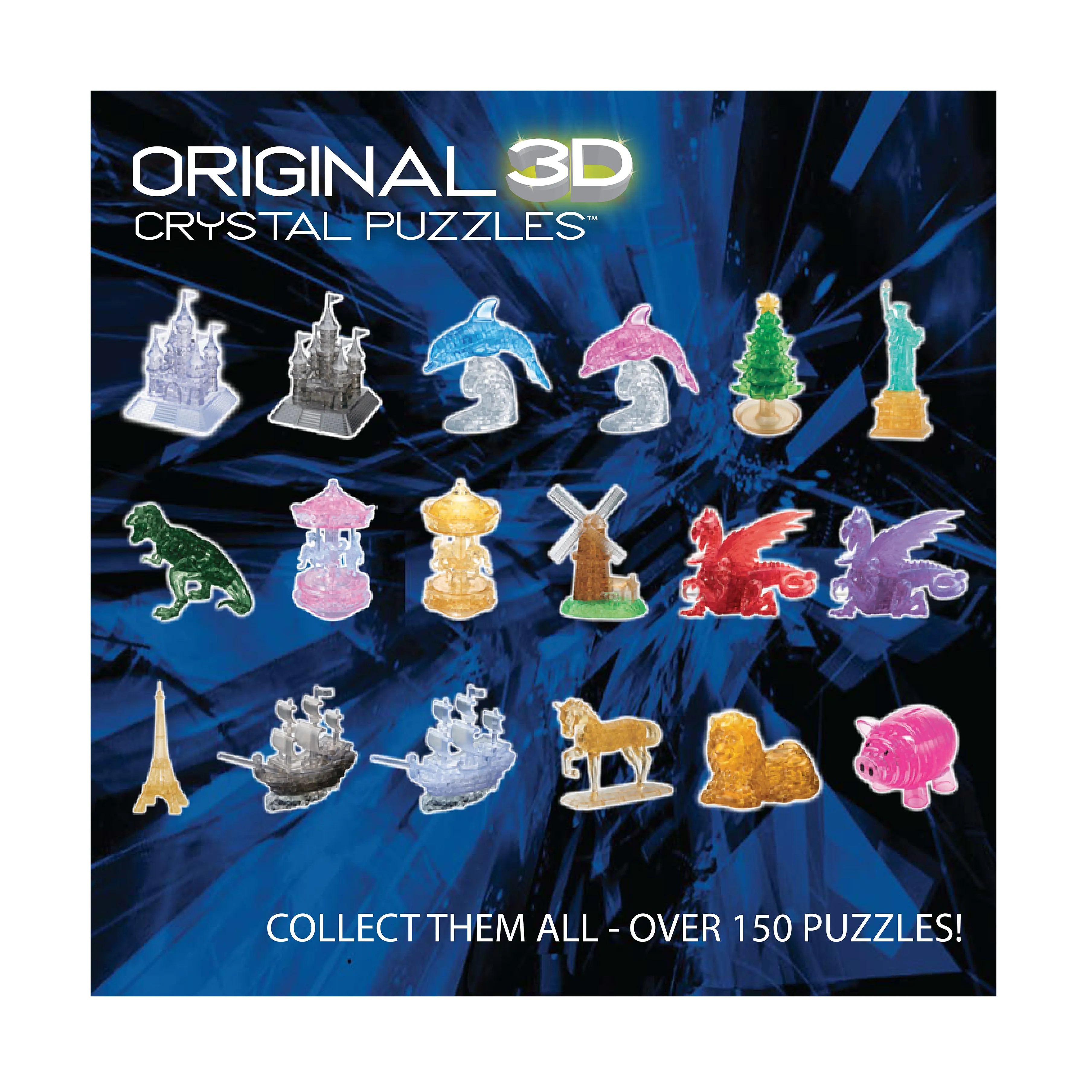 3D Crystal Puzzle - Volcano (Brown/Red): 40 Pcs
