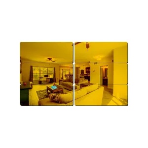 6 Frame Golden Wall Mirrors|Acrylic Stickers|Mirrors|Wall Mirror Stickers|Wall Mirror Decor|Stickers for Wall|Sticker Mirror|Acrylic Mirror|Mirror for Wall|Mirror Stickers.763