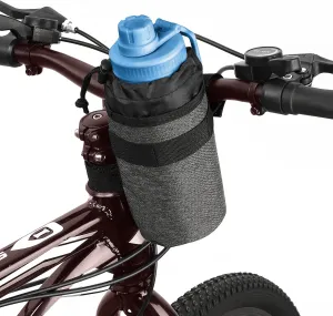 Accmor Insulated Bike Water Bottle Holders - Keeps Bottle Cool or Warm, Universal Fit for Kids, Mountain, Cruiser, Road Bikes - Black