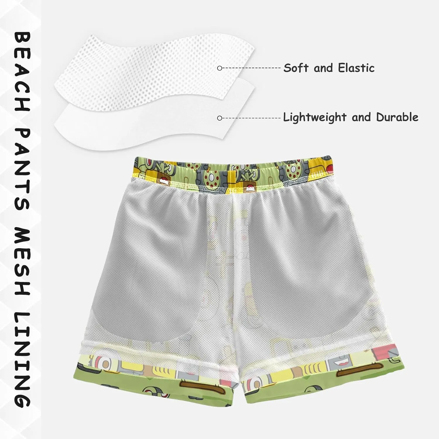 Aflyko Boys' Board Shorts Fun Swim Trunk Beach Swimwear Tropical Bathing Suit