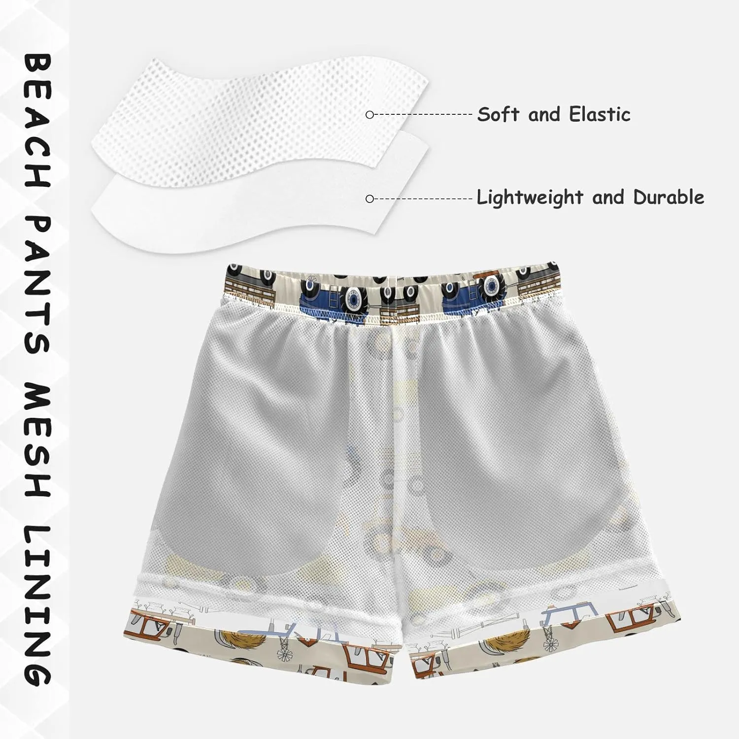 Aflyko Boys' Board Shorts Fun Swim Trunk Beach Swimwear Tropical Bathing Suit