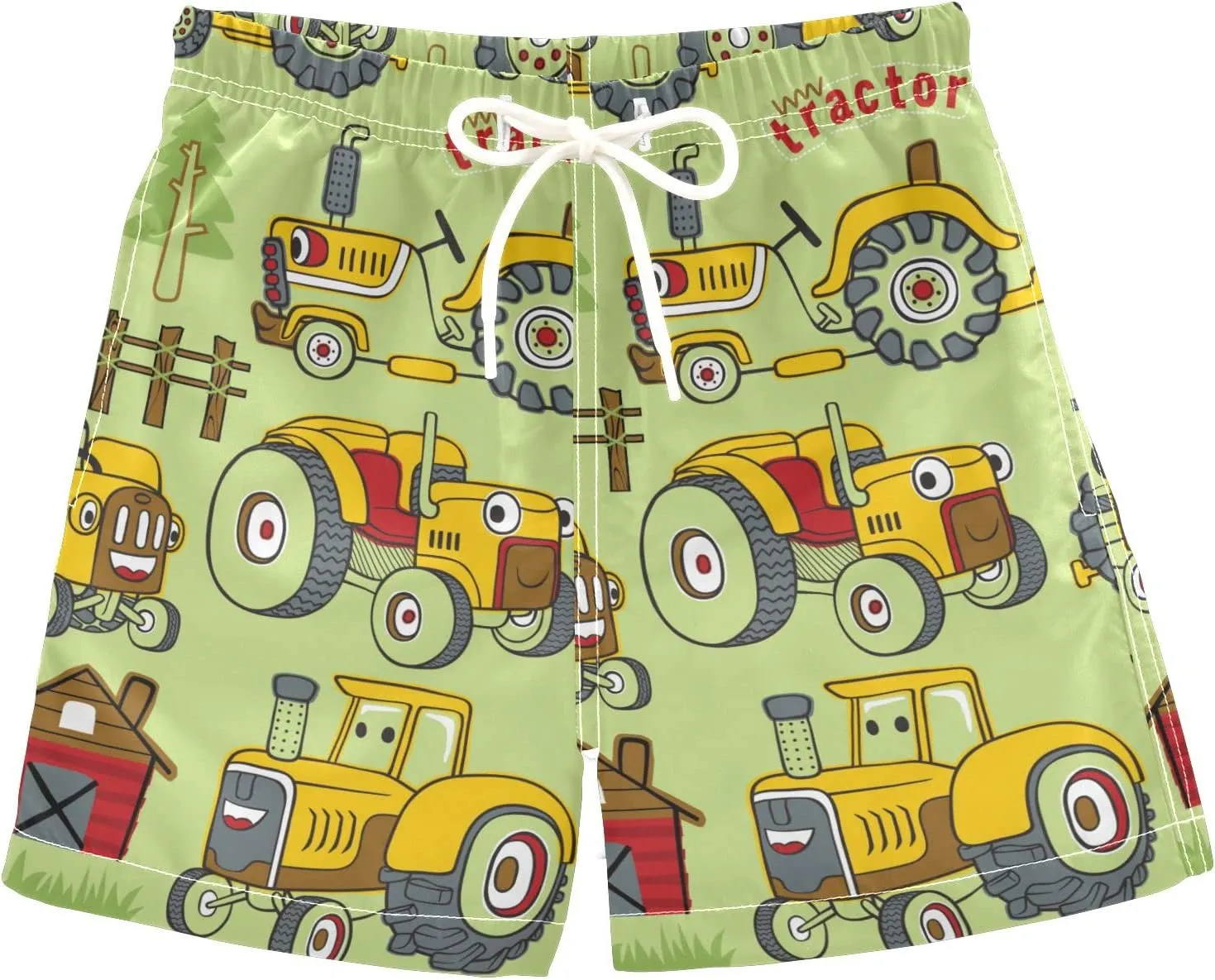 Aflyko Boys' Board Shorts Fun Swim Trunk Beach Swimwear Tropical Bathing Suit