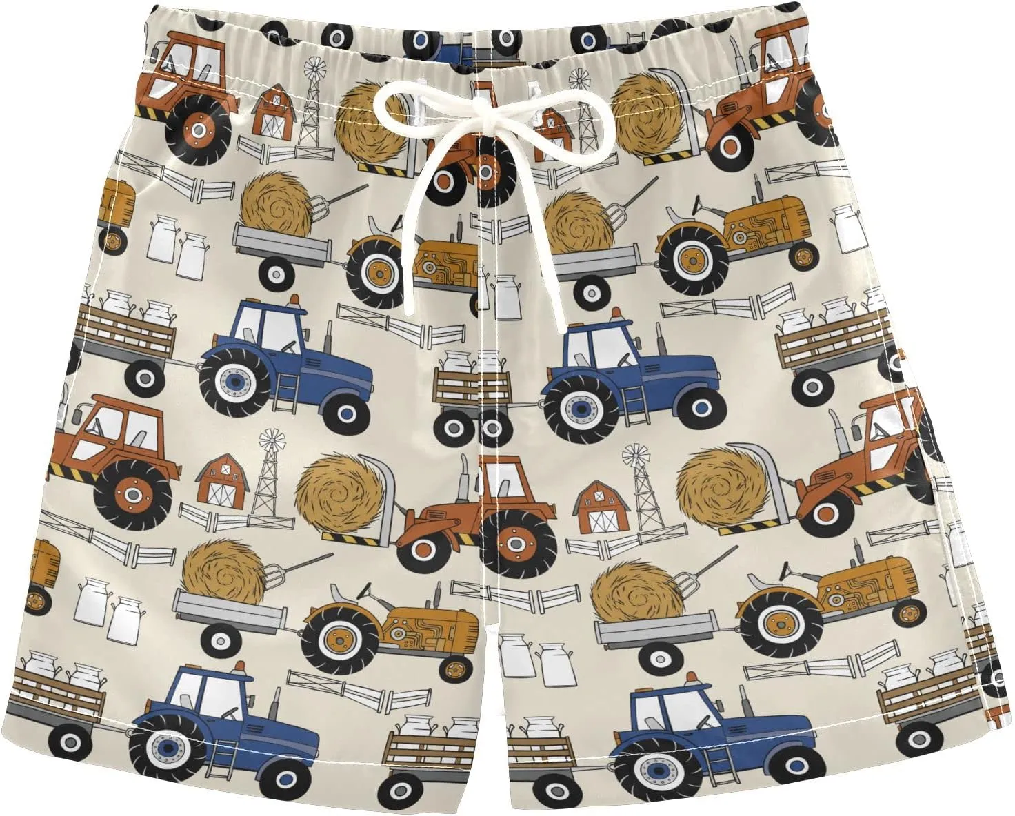 Aflyko Boys' Board Shorts Fun Swim Trunk Beach Swimwear Tropical Bathing Suit