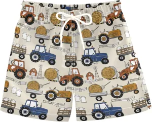 Aflyko Boys' Board Shorts Fun Swim Trunk Beach Swimwear Tropical Bathing Suit
