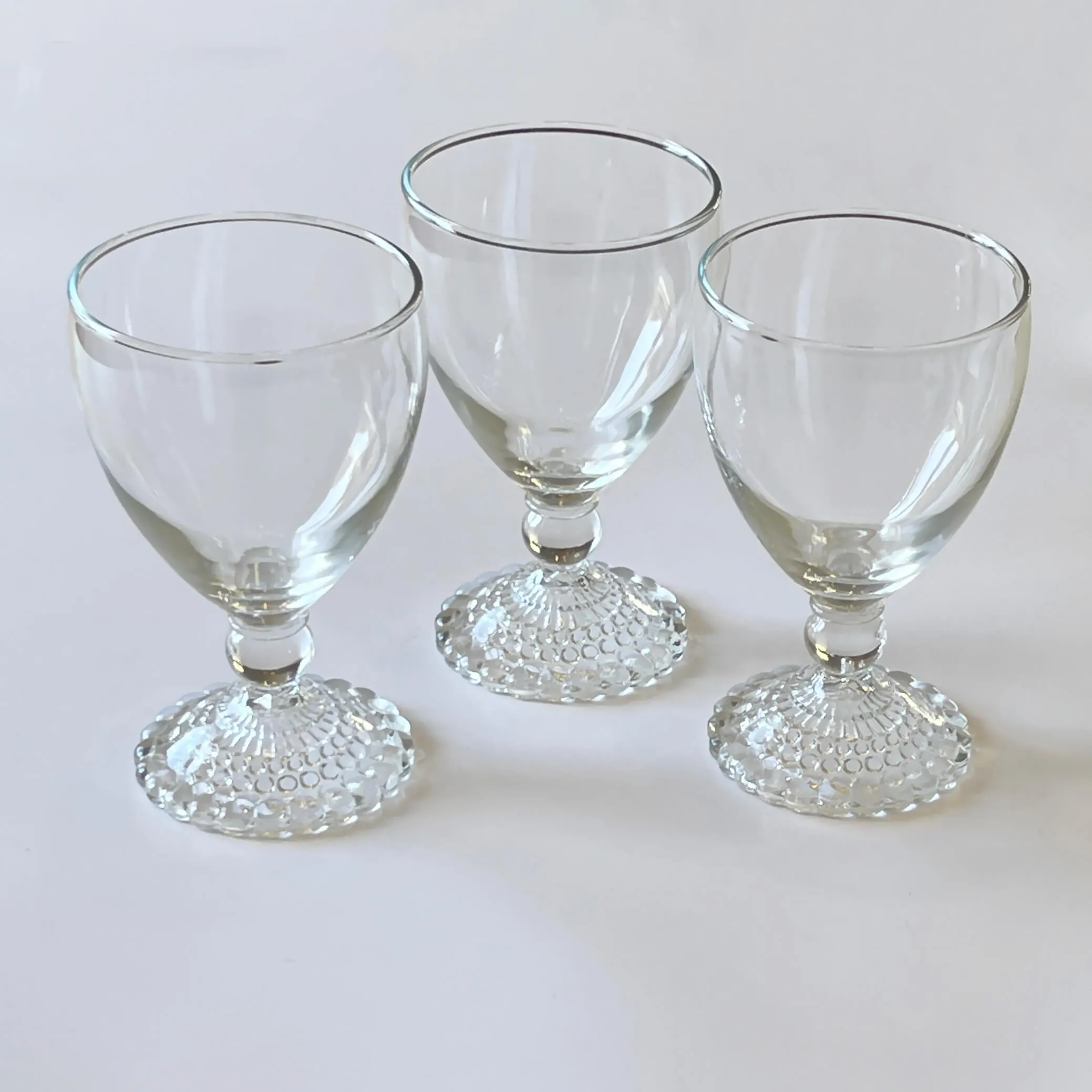 Anchor Hocking Bubble Foot Clear Glass Water Goblet Set - 5 3/8 in.