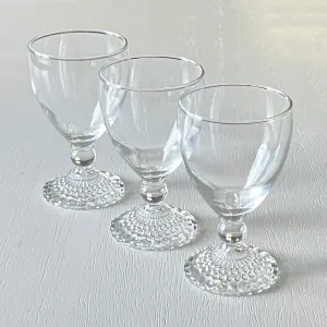 Anchor Hocking Bubble Foot Clear Glass Water Goblet Set - 5 3/8 in.