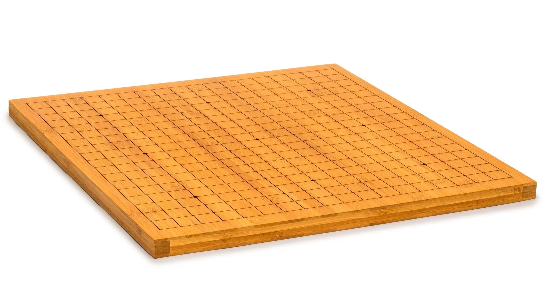 Bamboo 0.8-Inch Etched Reversible 19x19 / 13x13 Go Game Board (Goban)