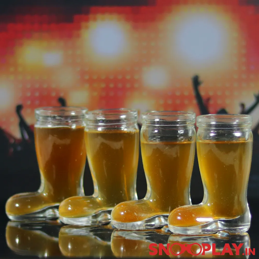 Boot shaped shot glasses (set of 4)