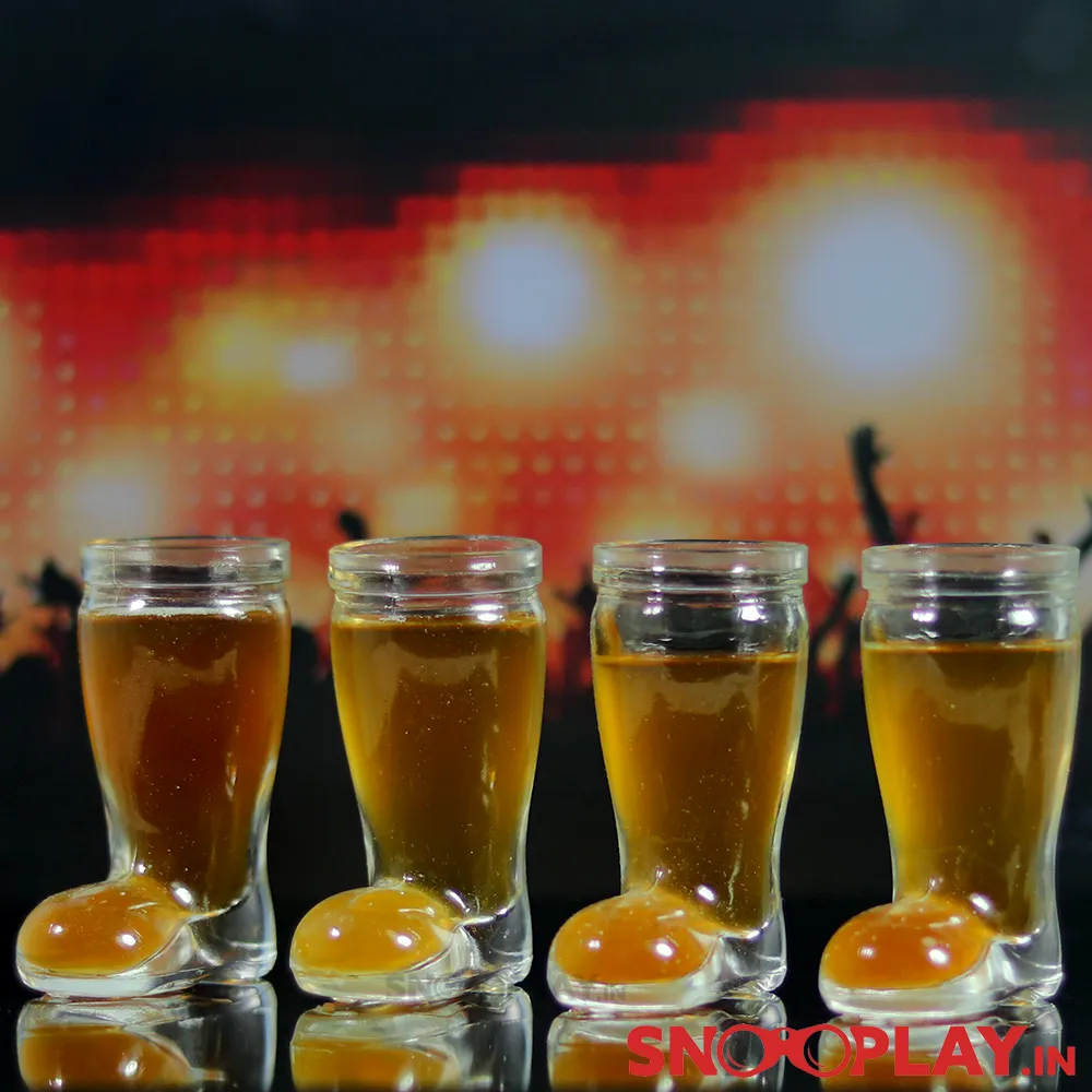 Boot shaped shot glasses (set of 4)