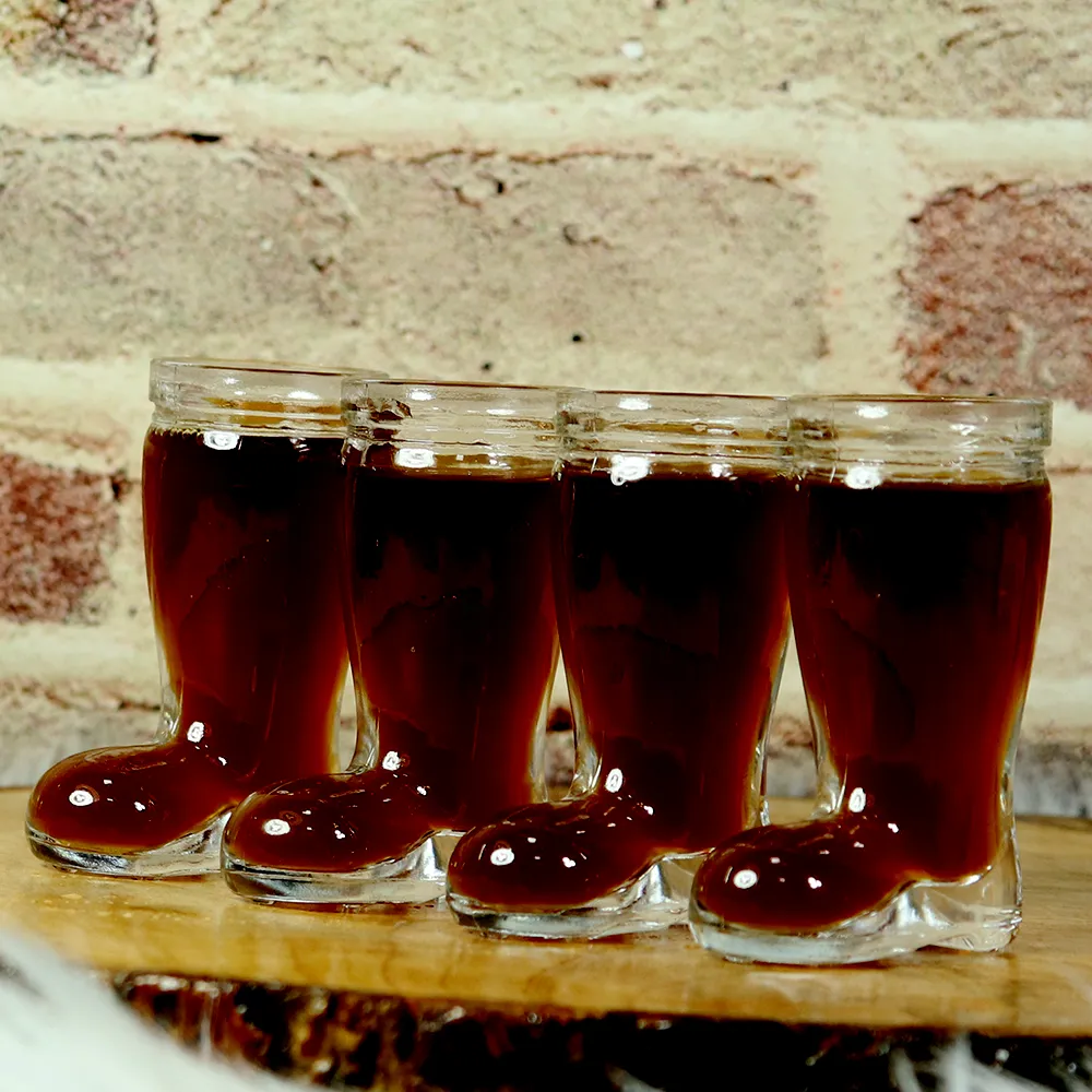 Boot shaped shot glasses (set of 4)