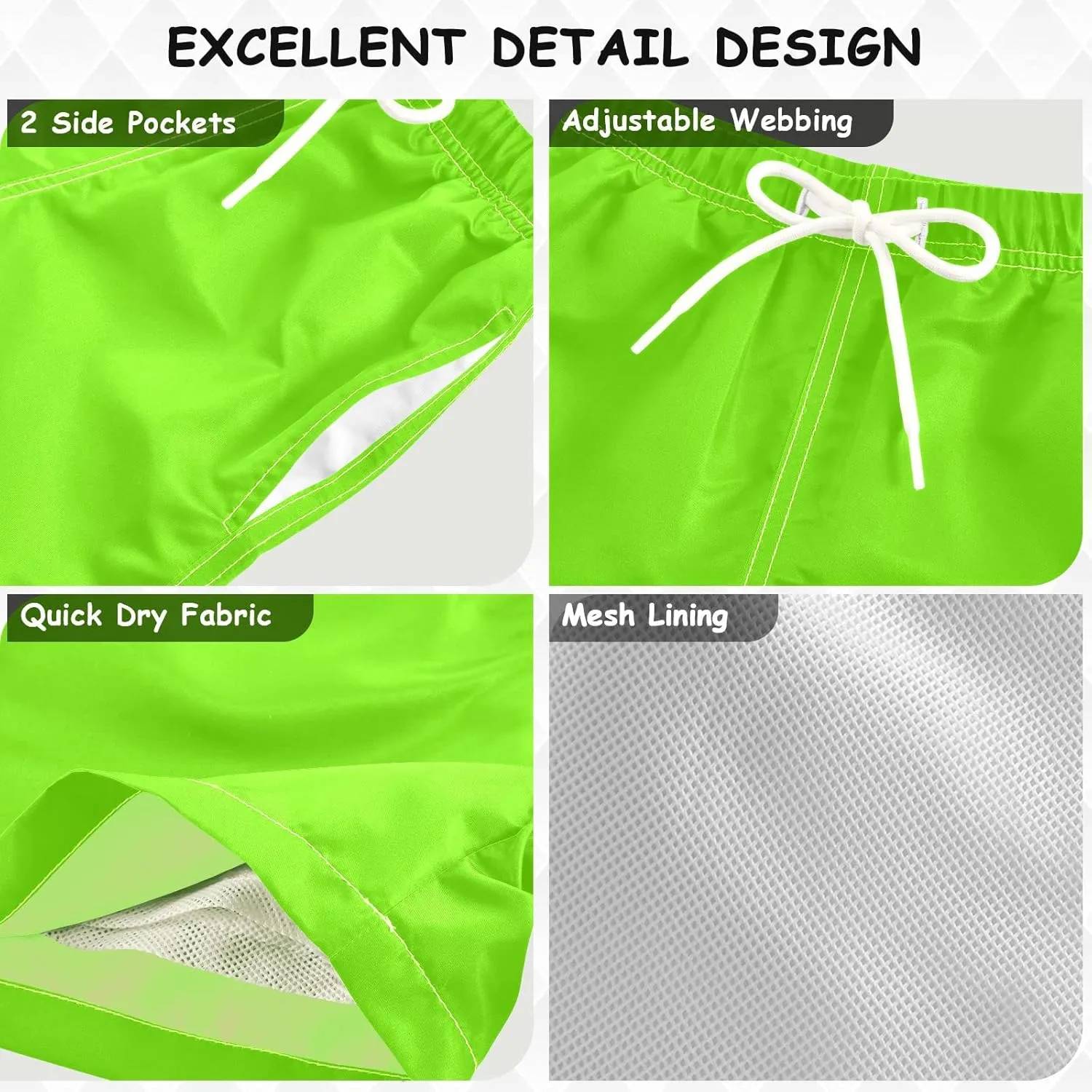 Boys Swim Trunks Summer Drawstring Toddler Swim Board Shorts Quick Dry Little Boys Bathing Suit Beach Hawaii Vacation 2T-16