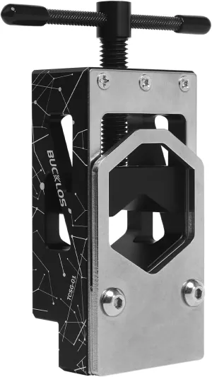BUCKLOS Bike Saw Guide for Mountain Road Bike Fork Steerer Seat Post Handlebar Carbon Fiber Aluminium Alloy Tubes Cutting Tool, Adjustable Cycling Repair Parts Bicycle Saw Guide for Tube Cutting