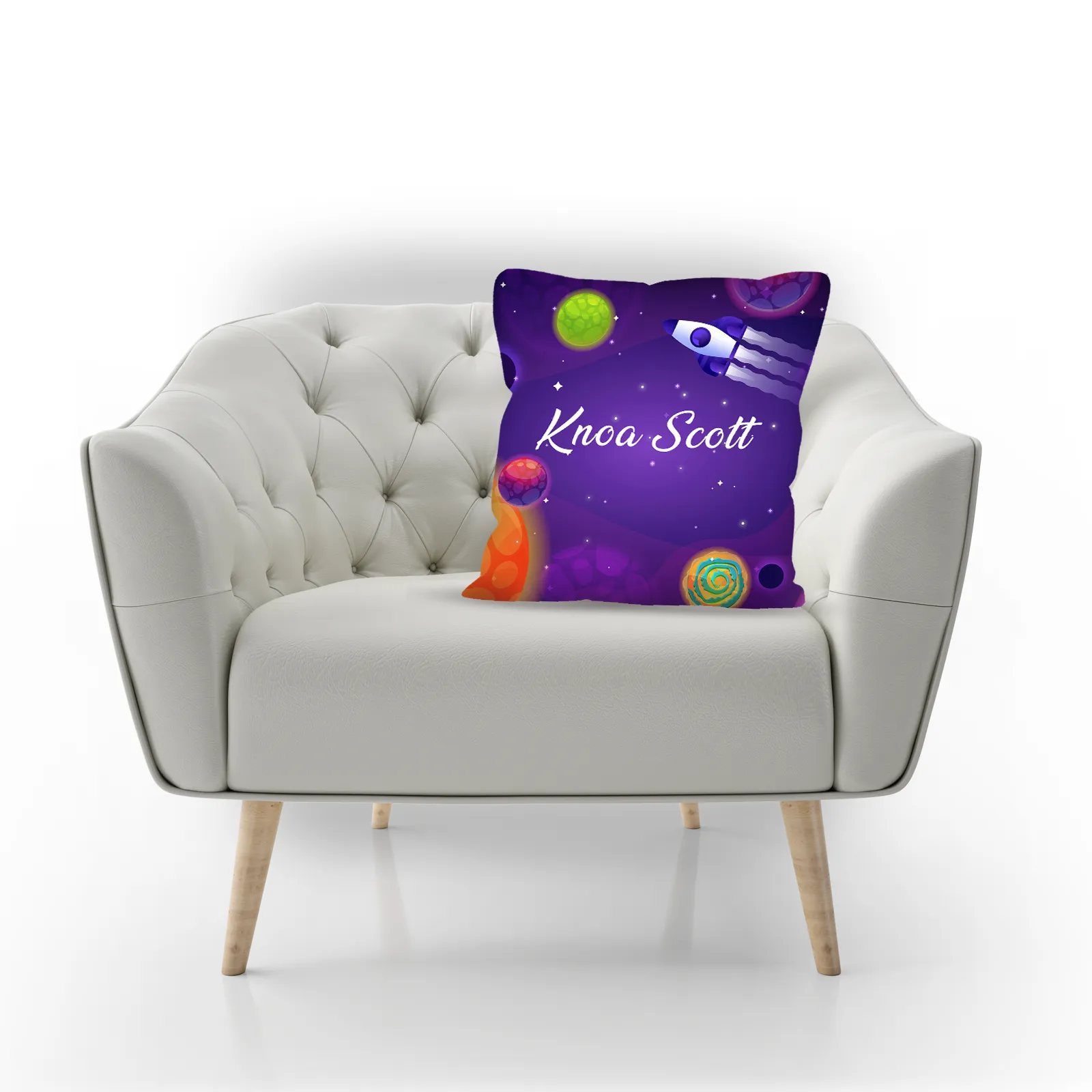 Colorful Galaxy Custom Photo Pillow