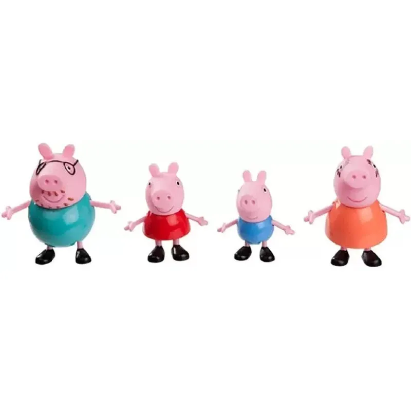 Cute Cartoon Animated Figures Peppa Pig Family Set (4 Pcs)