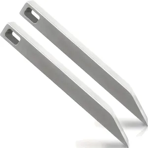 EDC Stainless Steel Pry Bar 2 Pack - Heavy Duty Mini Keychain Prybar - Mighty Miniature Portable Multitool, Screwdriver, Bottle Opener, & Box Opener