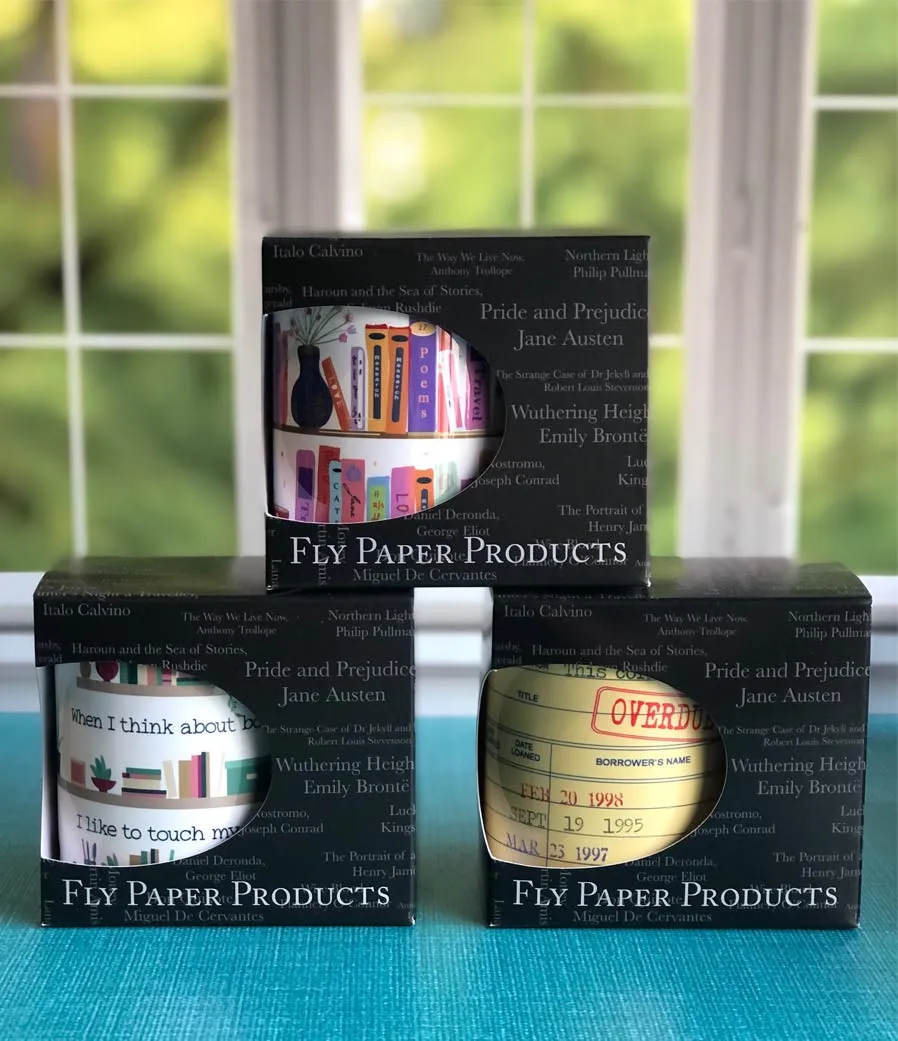 Floating Books 11 ounce Ceramic Mug