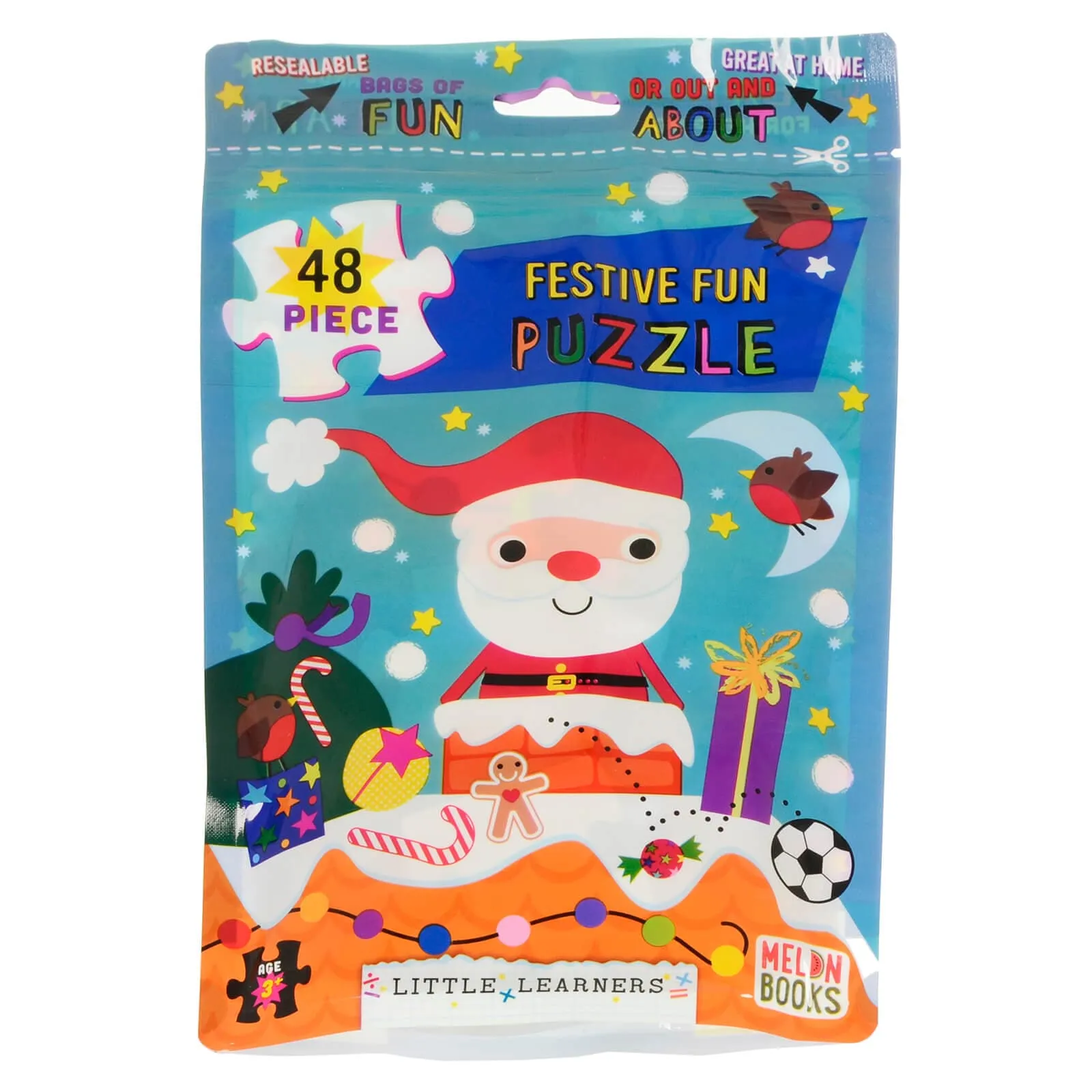 Kids Jigsaw Puzzle 48 Large Pieces Resealable Bag Home Travel