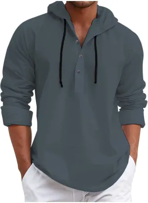 Men's Fleece Hooded Pullover Sweatshirts Workout Cartoon Hoodie for Men Oversized Pockets Trendy Country Sweatshirts