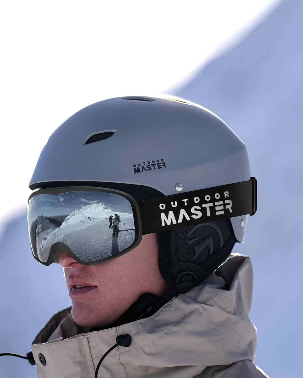 OutdoorMaster Owl Ski Goggles OTG, Snow Snowboard Goggles for Men Women Youth, Anti-Fog, 100% UV Protection
