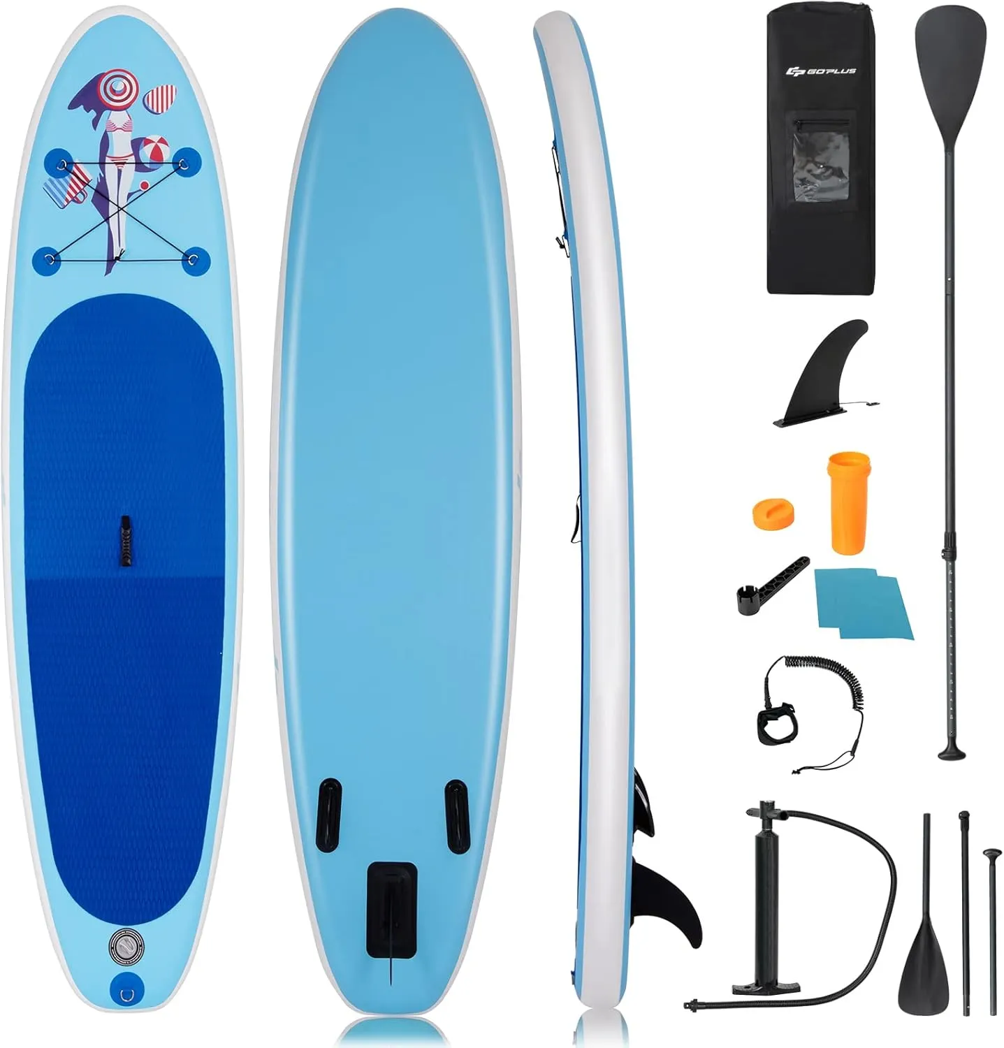Paddle Board, SPORFIT Stand Up Paddleboard Inflatable, Extra Wide Paddle Boards for Adults with All Skill Levels, Premium SUP Accessories for Paddling