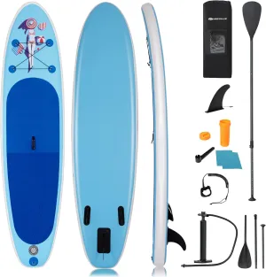 Paddle Board, SPORFIT Stand Up Paddleboard Inflatable, Extra Wide Paddle Boards for Adults with All Skill Levels, Premium SUP Accessories for Paddling