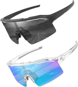 Polarized Sports Sunglasses for Men Women Unbreakable UV400 Protection Goggles Baseball Running Cycling Glasses
