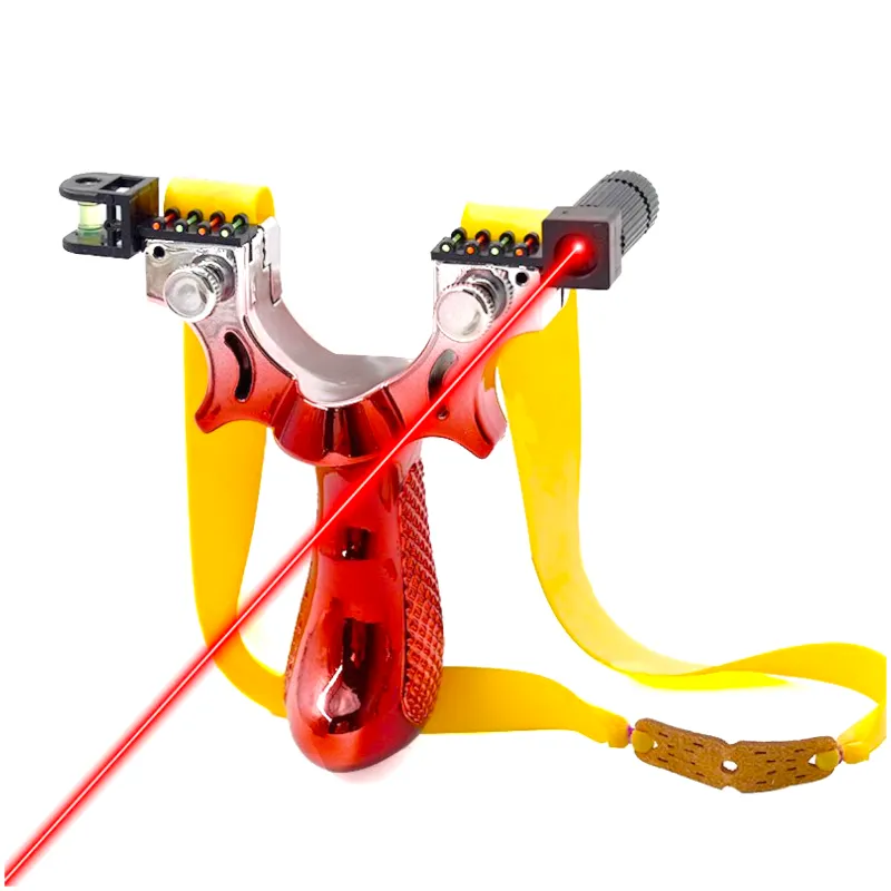 Red Gradient Precision Shooting Powerful Resin Slingshot For Outdoor Target Shooting