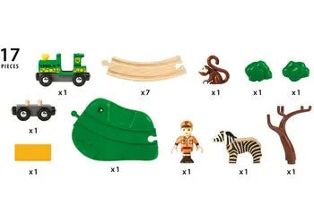 Safari Railway Set - 17 pieces
