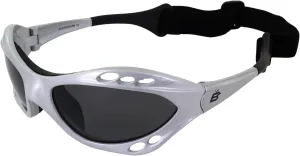 Silver Polarized Sunglasses Floating Water Jet Ski Goggles Sport Designed for the demands regularly encountered while Kite Boarding, Surfer, Kayak, Jetskiing, other water sports.