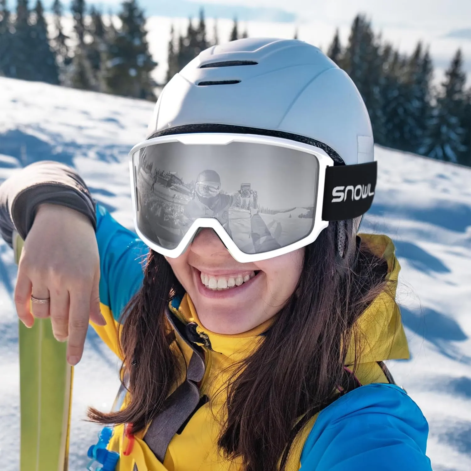 Ski/Snowboard Goggles for Men, Women & Youth -OTG 100% UV Protection