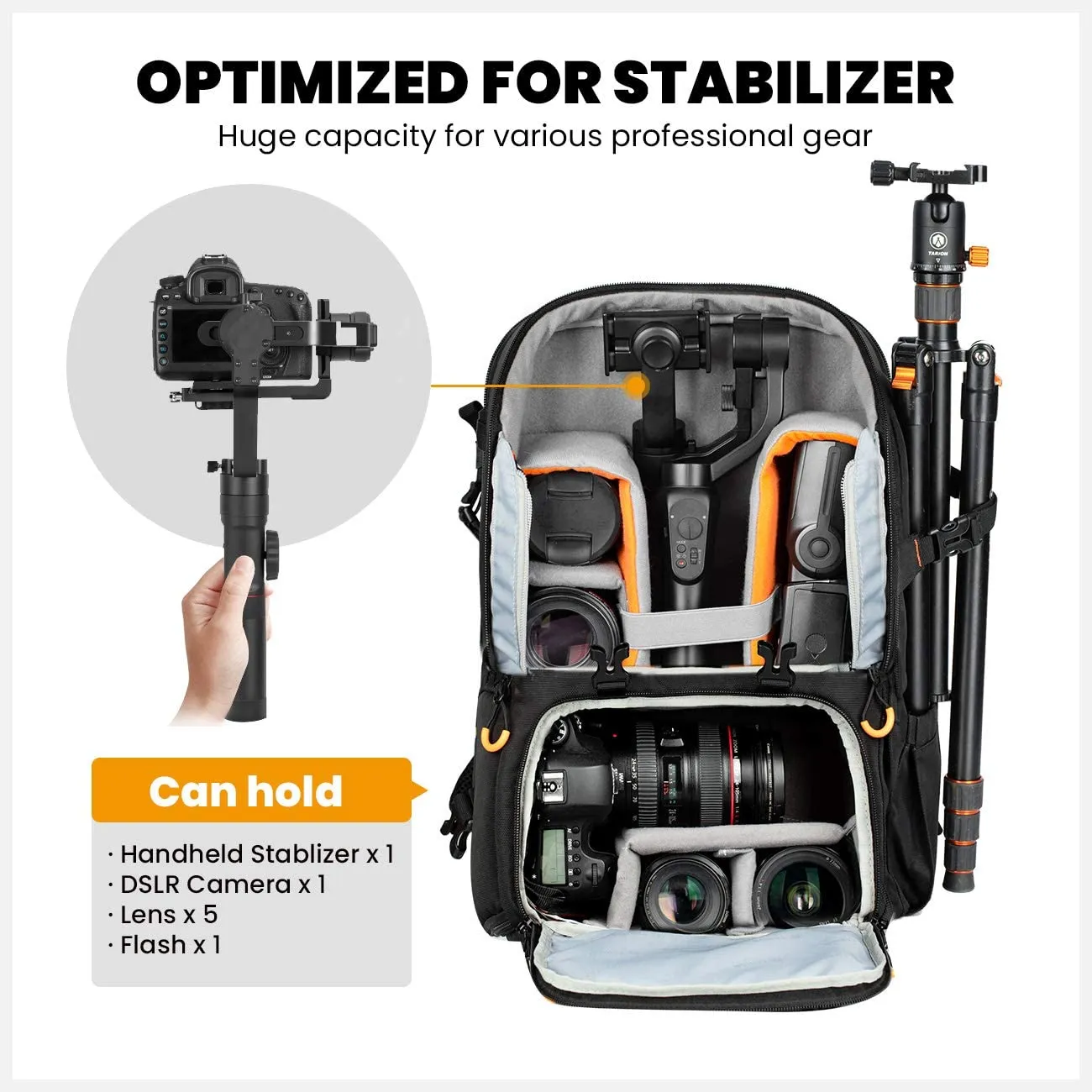 Optimized Title: Durable TARION PBL Camera Backpack for Photographers