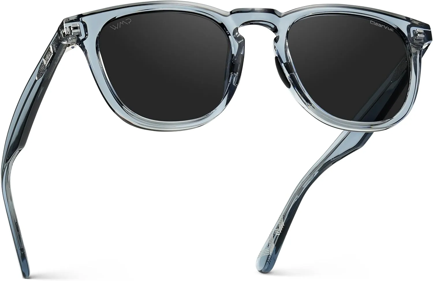 WMP Eyewear  Mens Polarized Sport & Golf Sunglasses: Round Frame, Anti-Reflective Lenses, Non-Slip Nose Pads, Lightweight