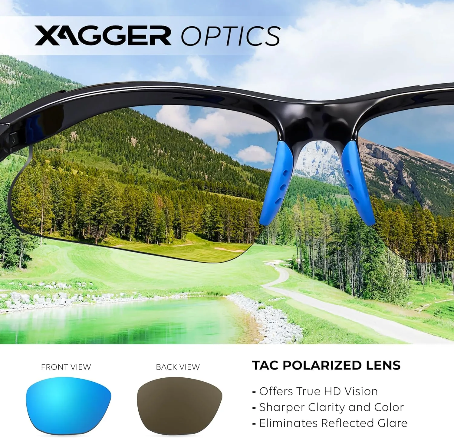 Xagger Kids Youth Polarized Sports Sunglasses for Boys Girls Baseball Softball Glasses TR90 Frame