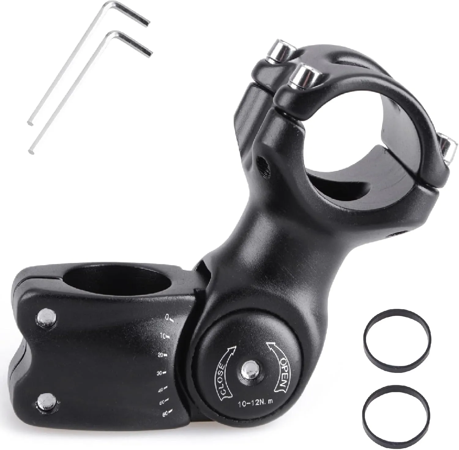 YAPJEB 24.5 31.8 Handlebar Stem Riser 35 60 Degree Bike Stem 70mm 80mm 90mm 110mm 120mm 130mm Bicycle Stem MTB Stem for Mountain Bike Road Bike BMX MTB