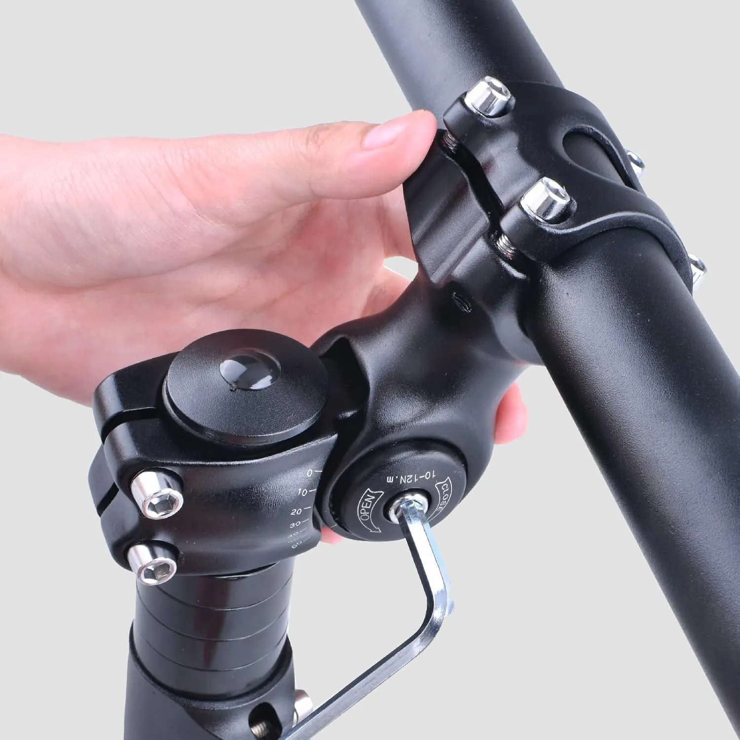 YAPJEB 24.5 31.8 Handlebar Stem Riser 35 60 Degree Bike Stem 70mm 80mm 90mm 110mm 120mm 130mm Bicycle Stem MTB Stem for Mountain Bike Road Bike BMX MTB