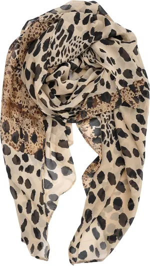 YOUR SMILE Ladies/Women's Lightweight Floral Print/Solid Color mixture Shawl Scarf For Spring Summer season